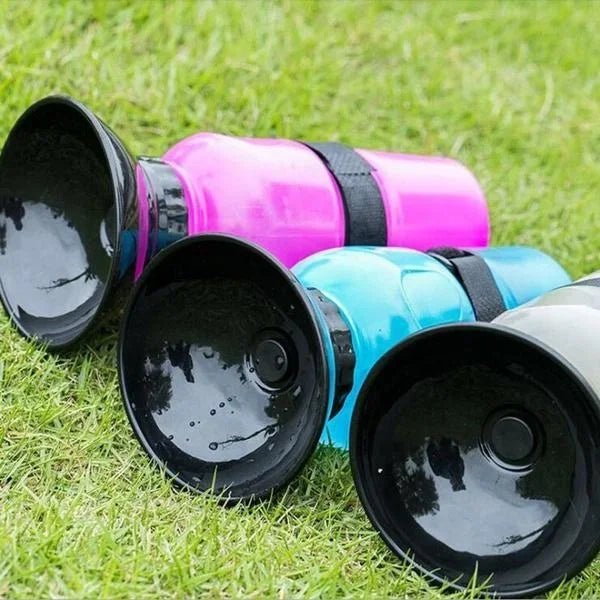 500ml Outdoor Portable Pet Dog Water Bottle Extrusion Large Dog Travel Water Cup Drinking Water Feeder Bowl for Dog Cat - PureShop