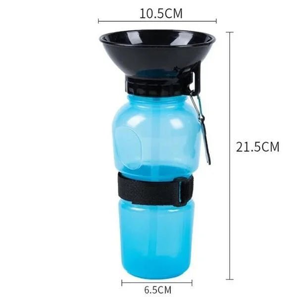 500ml Outdoor Portable Pet Dog Water Bottle Extrusion Large Dog Travel Water Cup Drinking Water Feeder Bowl for Dog Cat - PureShop