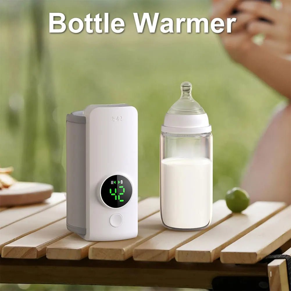 6000mAh USB Portable Rechargeable Milk Warmer for Baby Outdoor Constant Temperature Bottle Insulation Cover and Milk Heating - PureShop