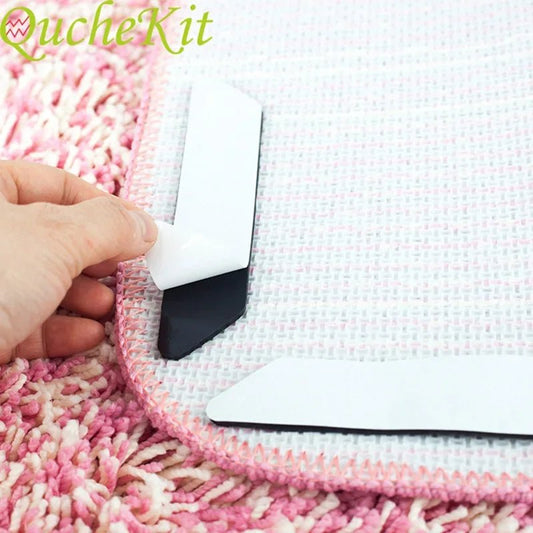 8pcs Home Floor Rug Carpet Mat Grippers Anti Skid Corners Pad For Bathroom Kitchen Living Room Resuable Anti Slip Soft Grippers - PureShop