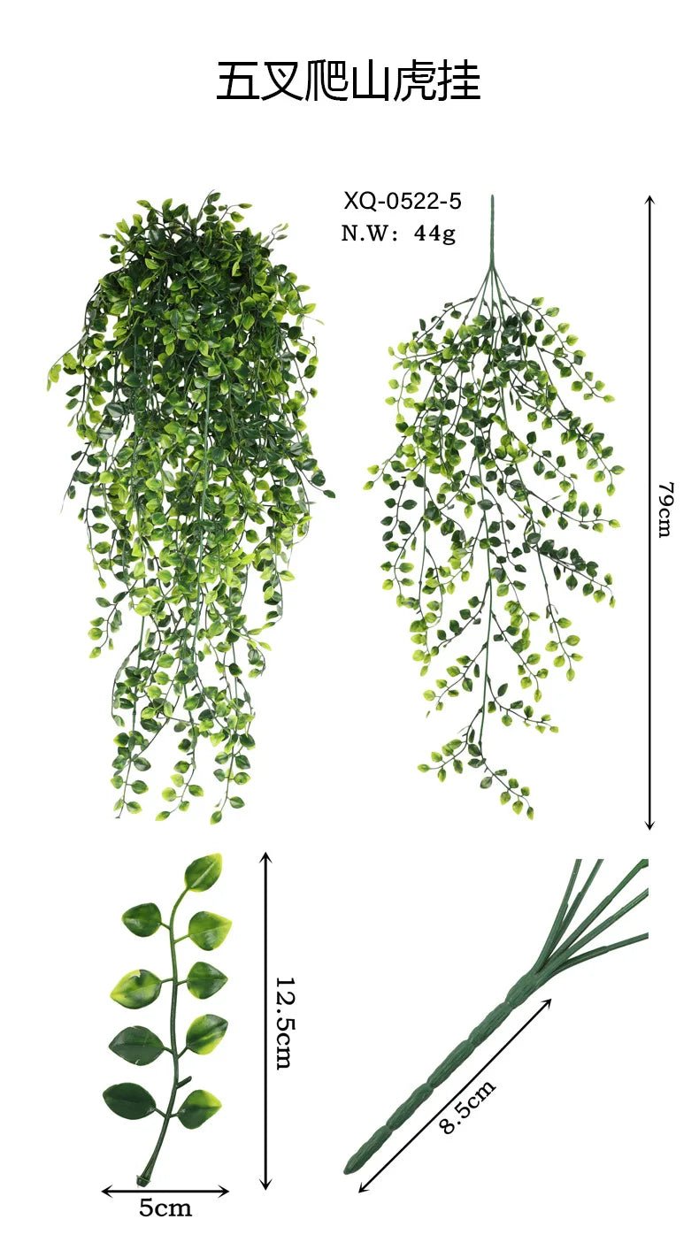 Persian Fern Leaves Hanging Plant Home Decor - PureShop