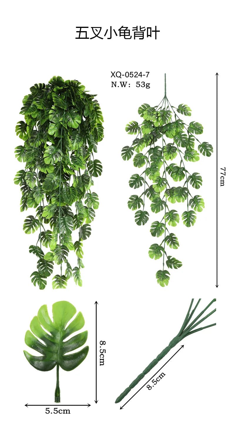 Persian Fern Leaves Hanging Plant Home Decor - PureShop