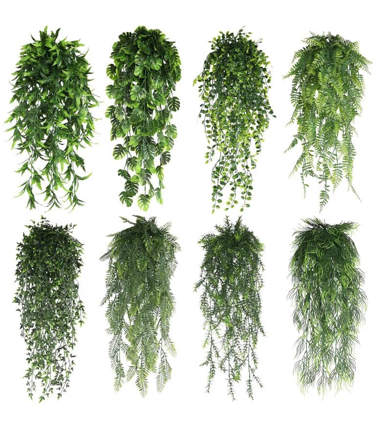 Persian Fern Leaves Hanging Plant Home Decor - PureShop