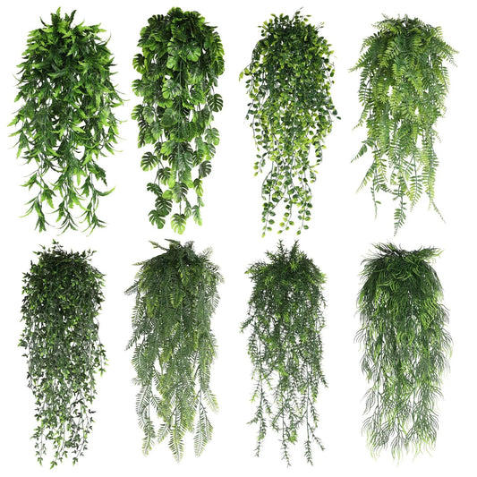 Persian Fern Leaves Hanging Plant Home Decor - PureShop