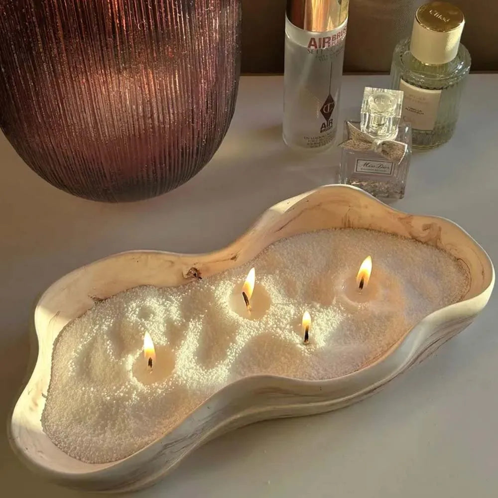 Sand Candle With Wicks, Refillable Wax Sand, DIY Candle Sand For Candle Making, Home Decor, Wedding, Halloween, Christmas, Party