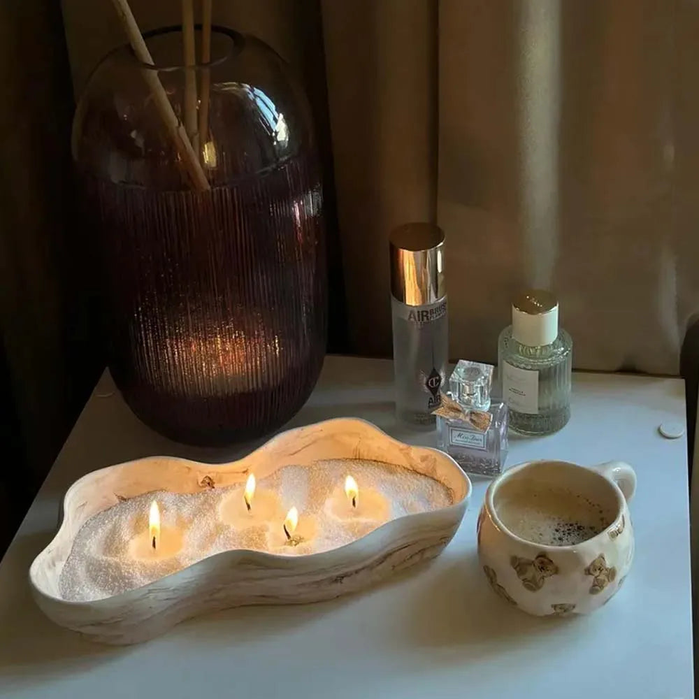 Sand Candle With Wicks, Refillable Wax Sand, DIY Candle Sand For Candle Making, Home Decor, Wedding, Halloween, Christmas, Party