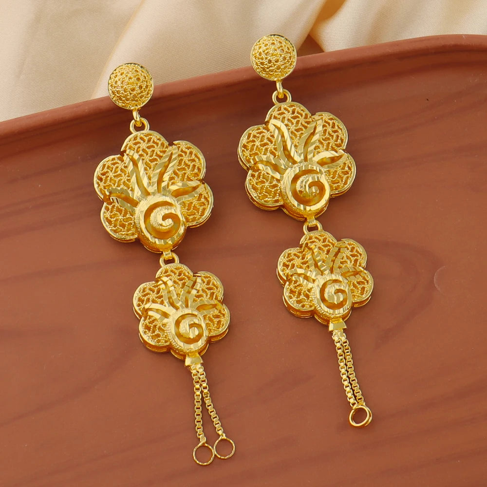 Luxury Earrings Necklace Jewelry Sets