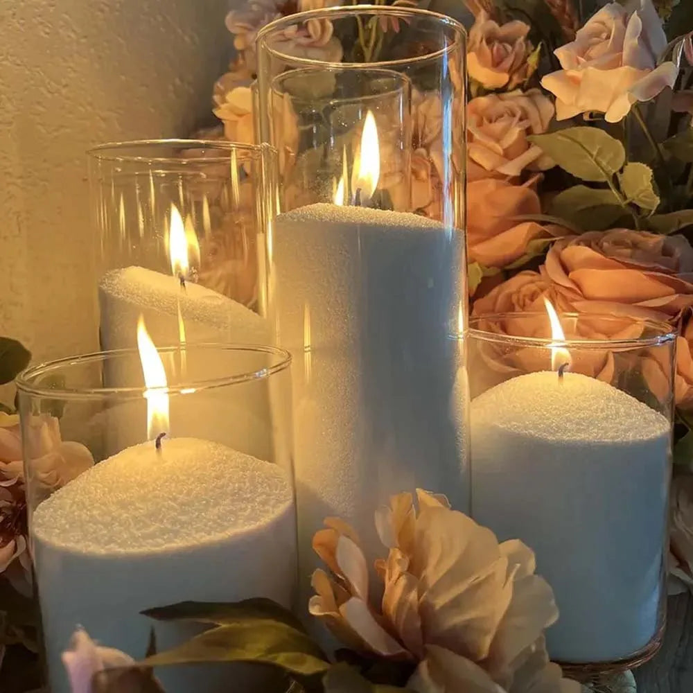 Sand Candle With Wicks, Refillable Wax Sand, DIY Candle Sand For Candle Making, Home Decor, Wedding, Halloween, Christmas, Party