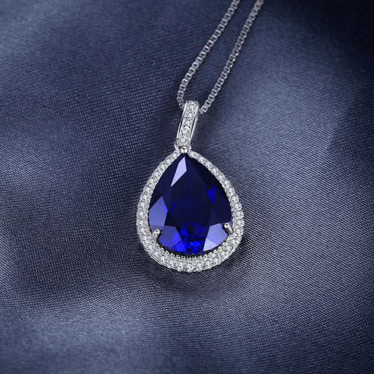 JewelryPalace 12ct  Huge Created Blue Sapphire