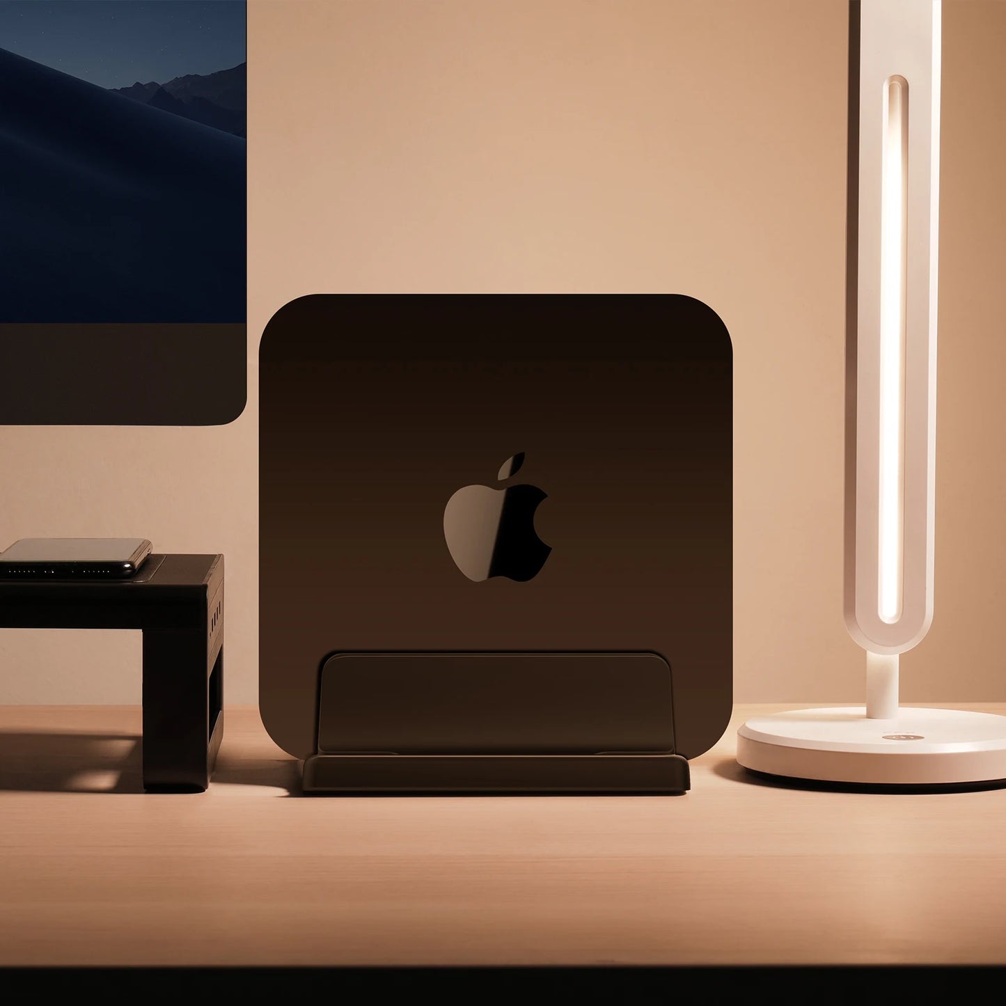 Plastic Vertical Laptop Stand Holder Adjustable Desktop Notebook Dock Space-Saving 3 In 1 computer stand