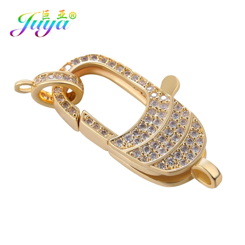 Juya 18K Real Gold Plated Lock Clasps Supplies
