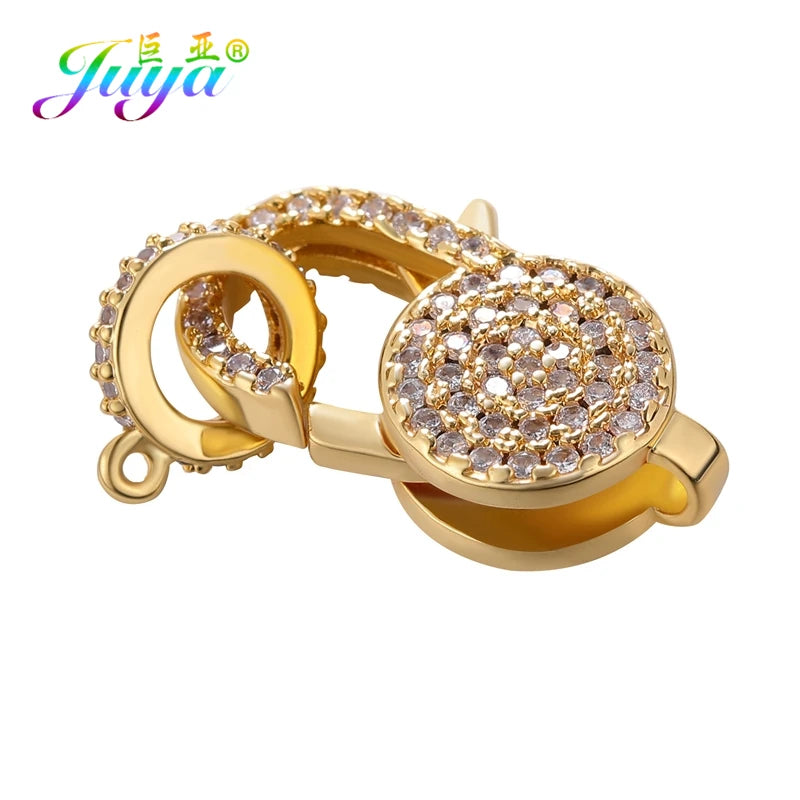 Juya 18K Real Gold Plated Lock Clasps Supplies