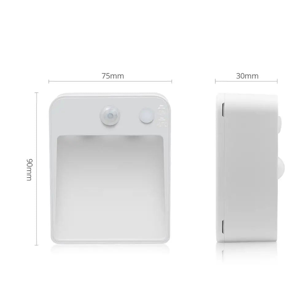 AA Battery Powered Wall Lamp, PIR Motion Sensor, Auto On, Off, Cabinet, Stairs Lighting