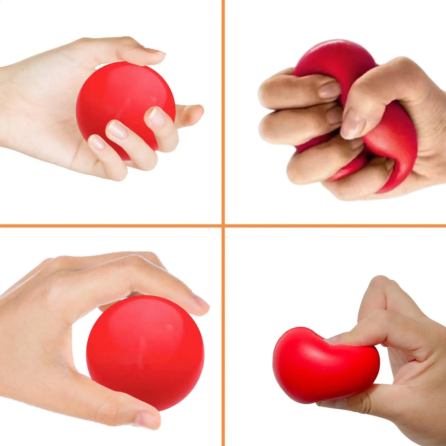 5cm/7cm Hand Exercise Ball Grip Ball Finger Strengthener Exerciser Grippers Toy Strengthening Massage for Training Wrist Forearm