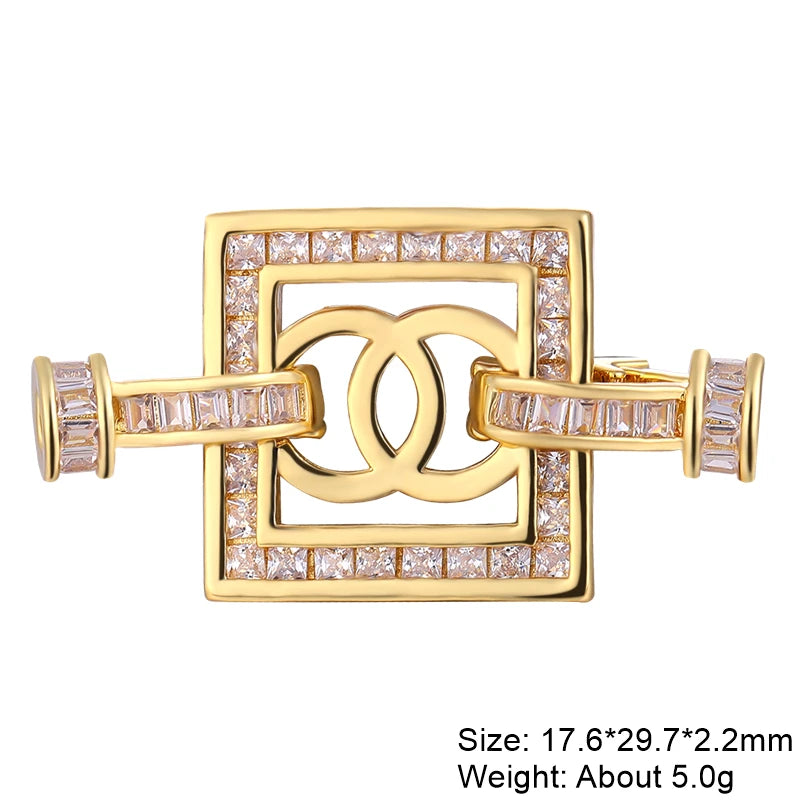 Juya 18K Real Gold Plated Lock Clasps Supplies