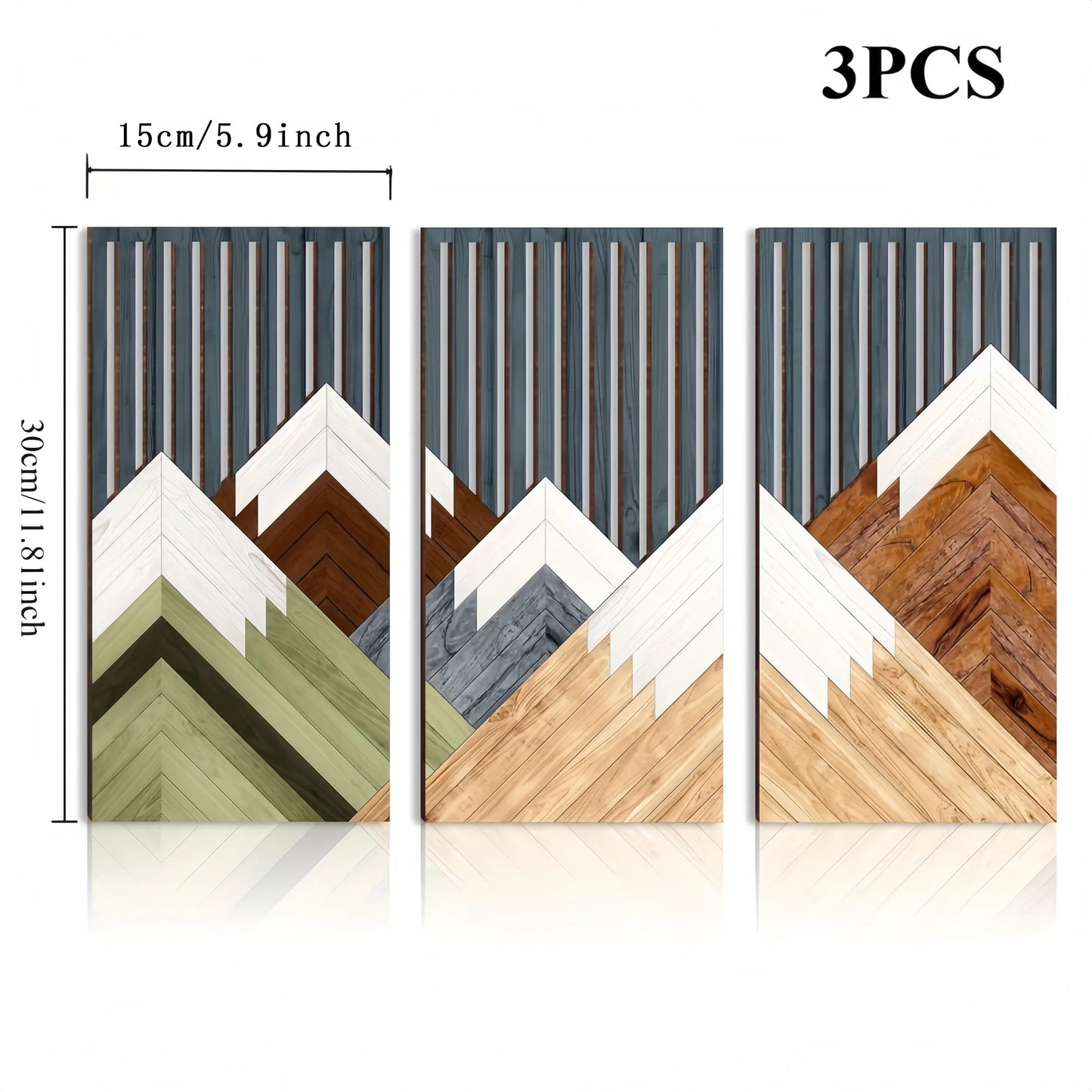 3pcs 40cmX20cmBoho style Hollow Wood Retro Rustic Leaf Pattern Wall Hanging Art Living Room Bedroom Wall Hanging Home Decoration