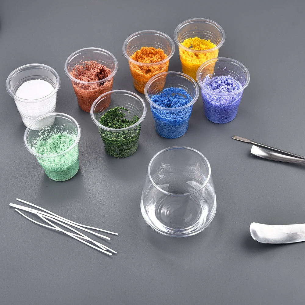 10/50g Sand Wax Natural Wax For Candle Colorful Sand Wax Candle DIY Decor Sand Painting Candle Making Dye Snowflake Wax Supplies