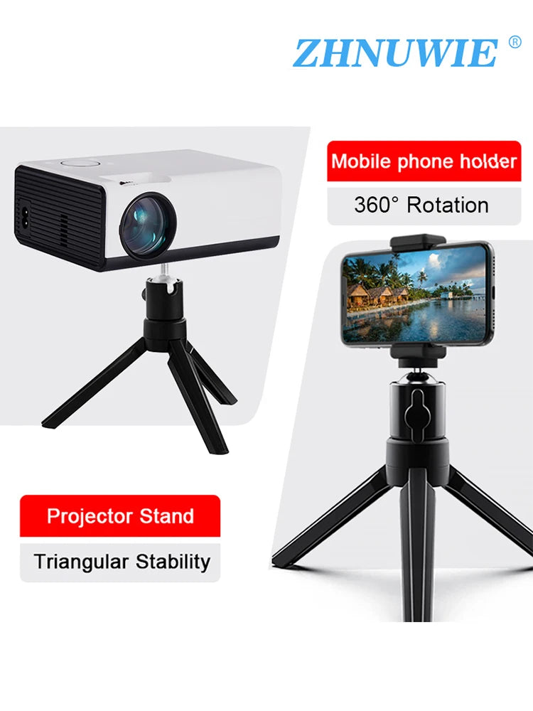 Desktop Projector Stand，Desktop Lazy Mobile Phone Holder Tripod Live Support Rack Folding Projector Creative Bedside Stand