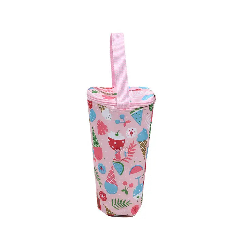 Baby Milk Bottle Insulation Bags Cartoon Portable Waterproof Feeding Bottle Thermal Bag Milk Warmer Cooler Stroller Hang Bags