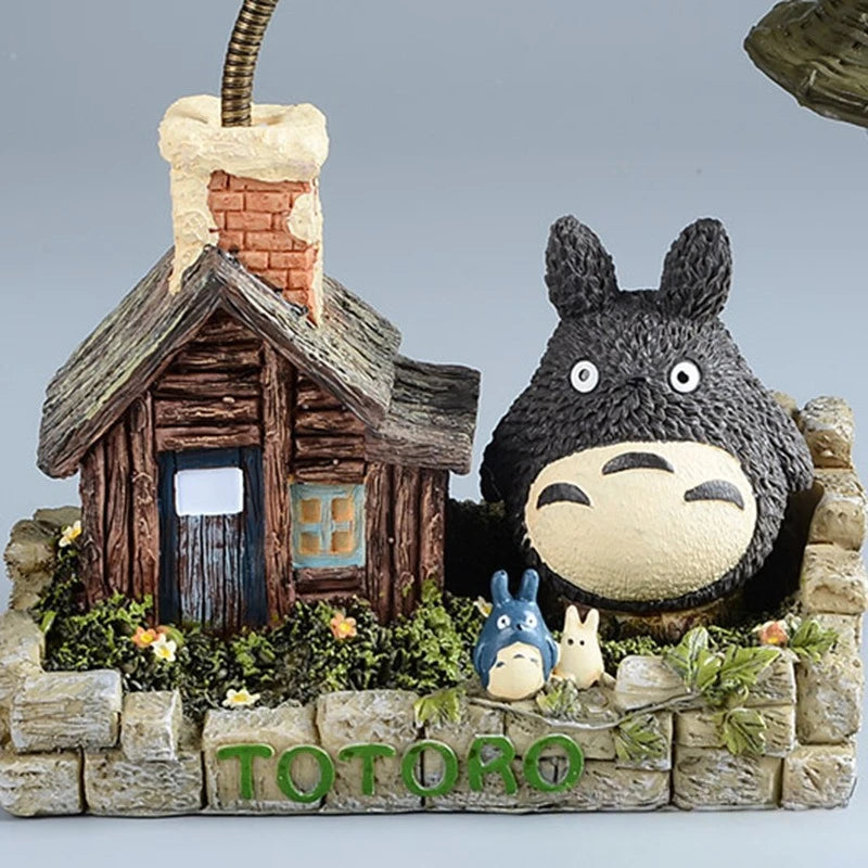 Cartoon Anime Wooden House Grass House Small Night Light Room Desk Office Decoration Small Night Light Ornament Birthday Gift