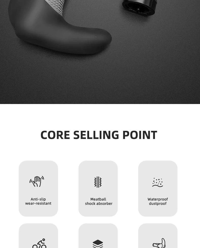 Shockproof Bike Handlebar Grips Anti-slip Mountain Bike Grips Comfortable Ergonomic Road Bicycle Handlebar Grip Bike Accessories