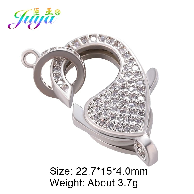 Juya 18K Real Gold Plated Lock Clasps Supplies