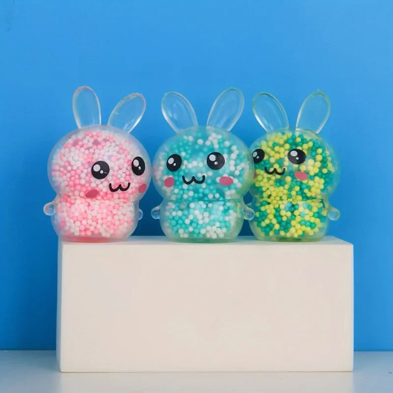 Squishy Bunny  - Random Color Soft Fidget Toy for Kids Girls, Easter Basket Stuffers, Sensory Anxiety Relief Gift
