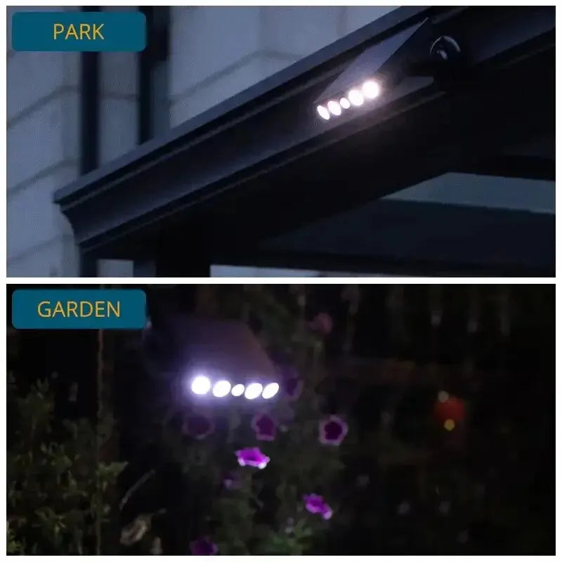 4 LED Powerful Solar Security Lights Outdoor Decor Sensor - Waterproof