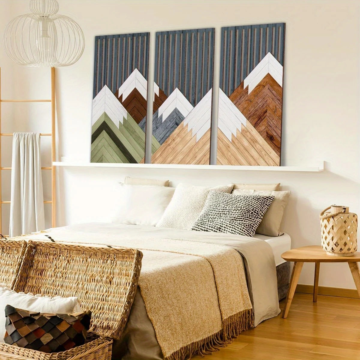 3pcs 40cmX20cmBoho style Hollow Wood Retro Rustic Leaf Pattern Wall Hanging Art Living Room Bedroom Wall Hanging Home Decoration
