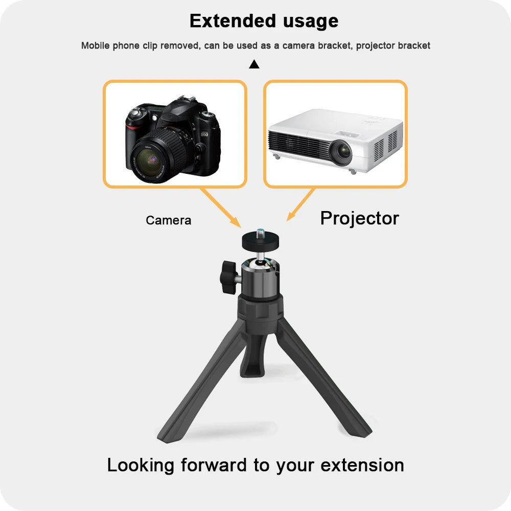 Desktop Projector Stand，Desktop Lazy Mobile Phone Holder Tripod Live Support Rack Folding Projector Creative Bedside Stand