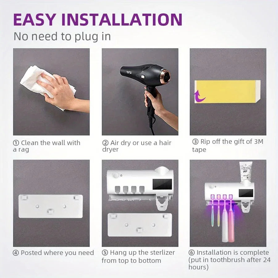 UV Toothbrush Sterilizer & Dispenser