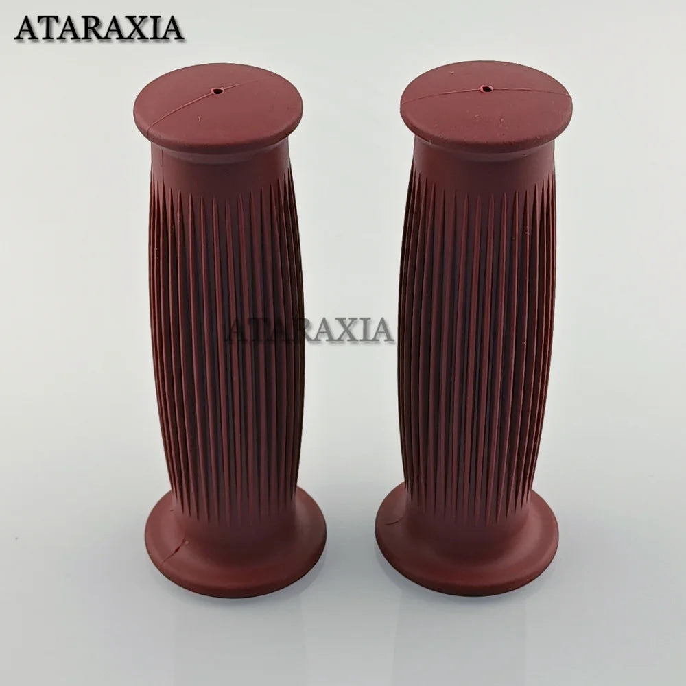 Universal 7/8" 22mm 24mm Retro Motorcycle Hand Grips Non-slip Rubber Handlebar Grips for Moto Scooter Motocross Motorbike Grips