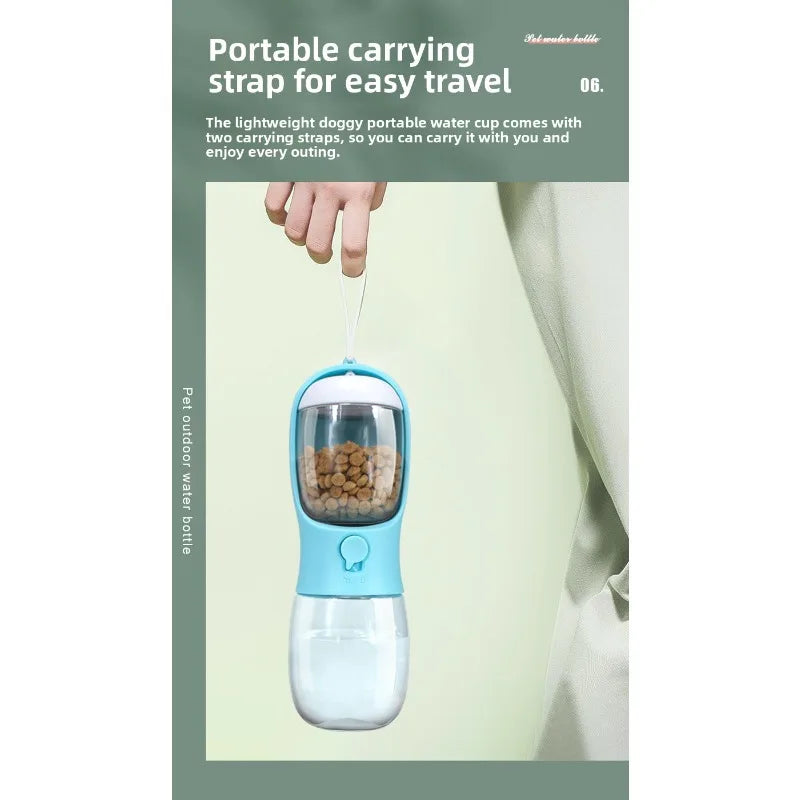 Dog Water Bottle for Dogs Cats Food Feeder Bowls Outdoor Travel Leakproof Puppy Drinking Container Water Dispenser for Pets