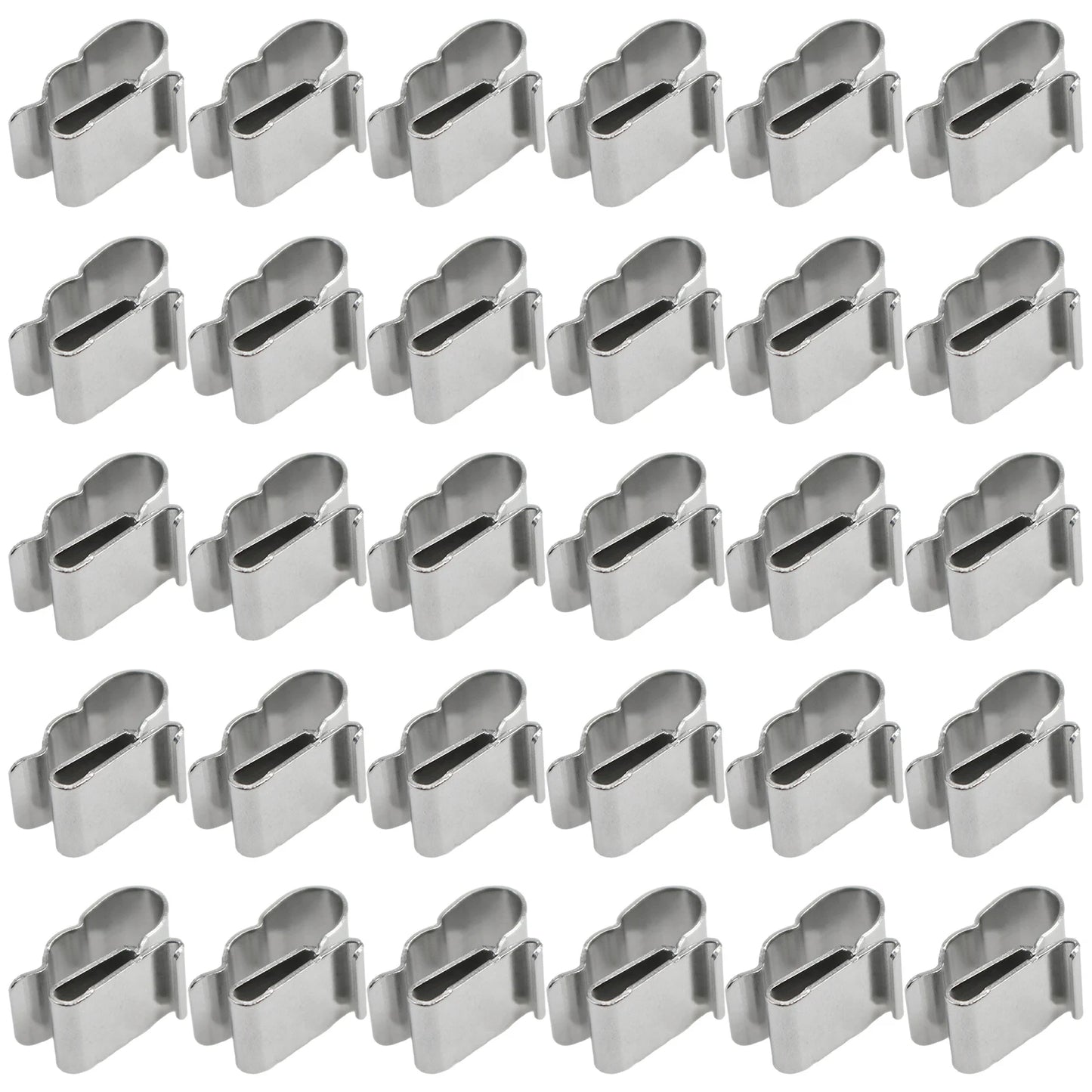 10/30/100Pcs Wire Clips Cable Trailer Photovoltaic Solar Panel Wire Clamps Clip Organizer Stainless Steel Management Harness Rop