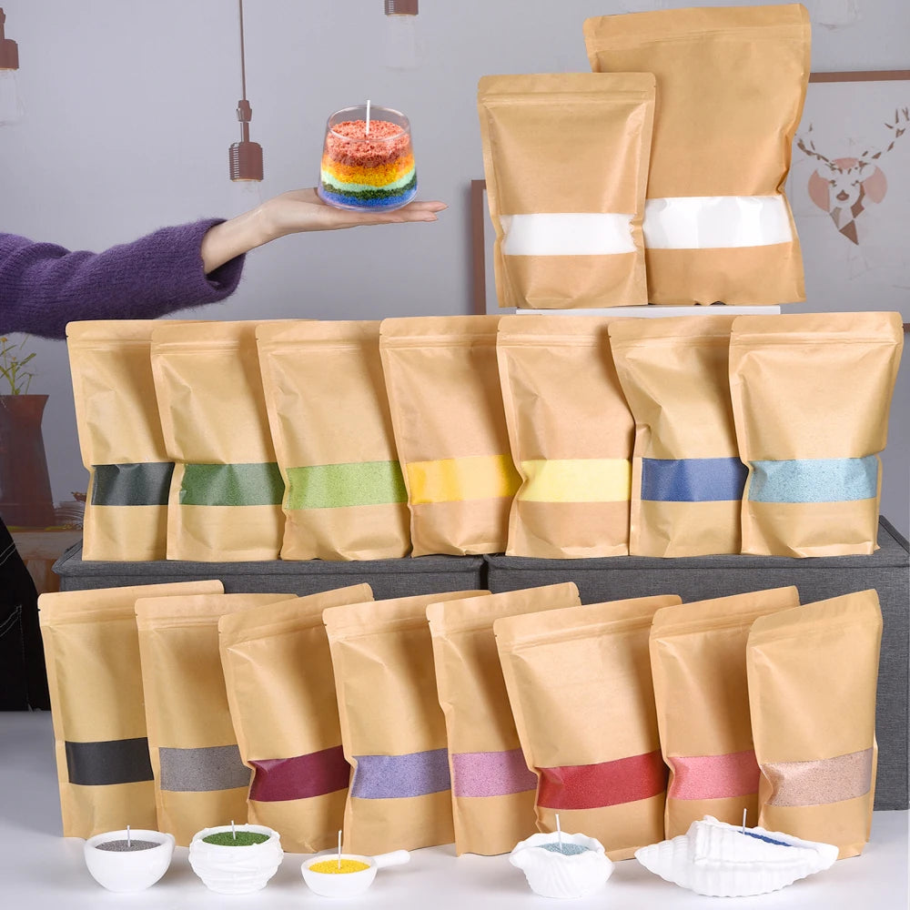 500/1000g Combustible Sand Wax Particles Natural Colorful Wax For DIY Candle Making DIY Decor Sand Painting Candle Dye Supplies