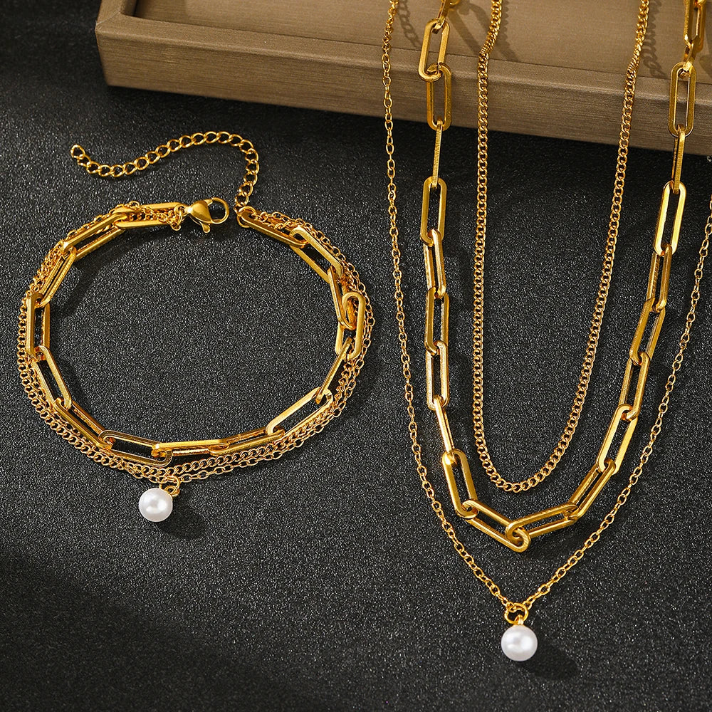 Stainless Steel Jewelry Set