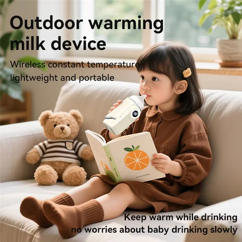 HLZS-USB Portable Milk Warmer For Baby Outdoor Constant Temperature Bottle Insulation Cover Hot Milk And Milk Heating Cover
