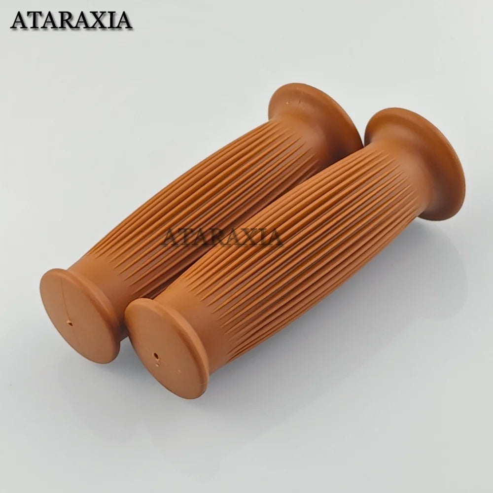 Universal 7/8" 22mm 24mm Retro Motorcycle Hand Grips Non-slip Rubber Handlebar Grips for Moto Scooter Motocross Motorbike Grips