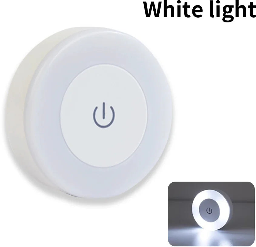 LED Night Light USB Rechargeable Night Lamp 3 Color Dimmable Wall Lamp Wireless Bedroom Kitchen Cabinet Wardrobe Staircase Lamp