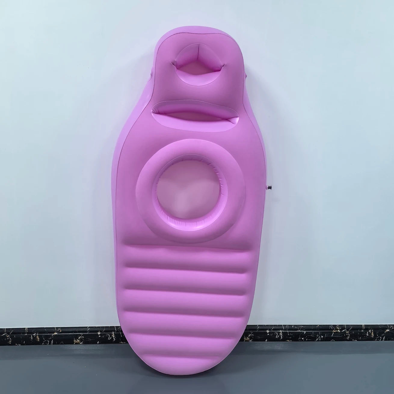 Inflatable Pregnancy Pillow with Abdominal and Head Holes -