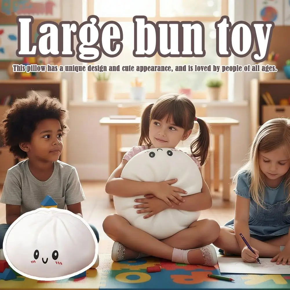 Creative Large Dumpling Plush Pillow Toy Soft Dumplings Pillow Kawaii Cushion Simulation Food Doll Gift for Kids Home Decoration