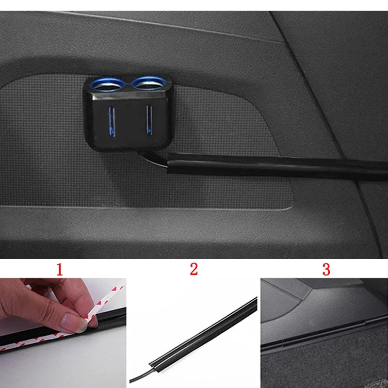 Universal Car Cable Clips Organizers Concealed Wire Cover Line Sleeve Vehicle Beam Clamp Car Styling Auto Interior Accessories