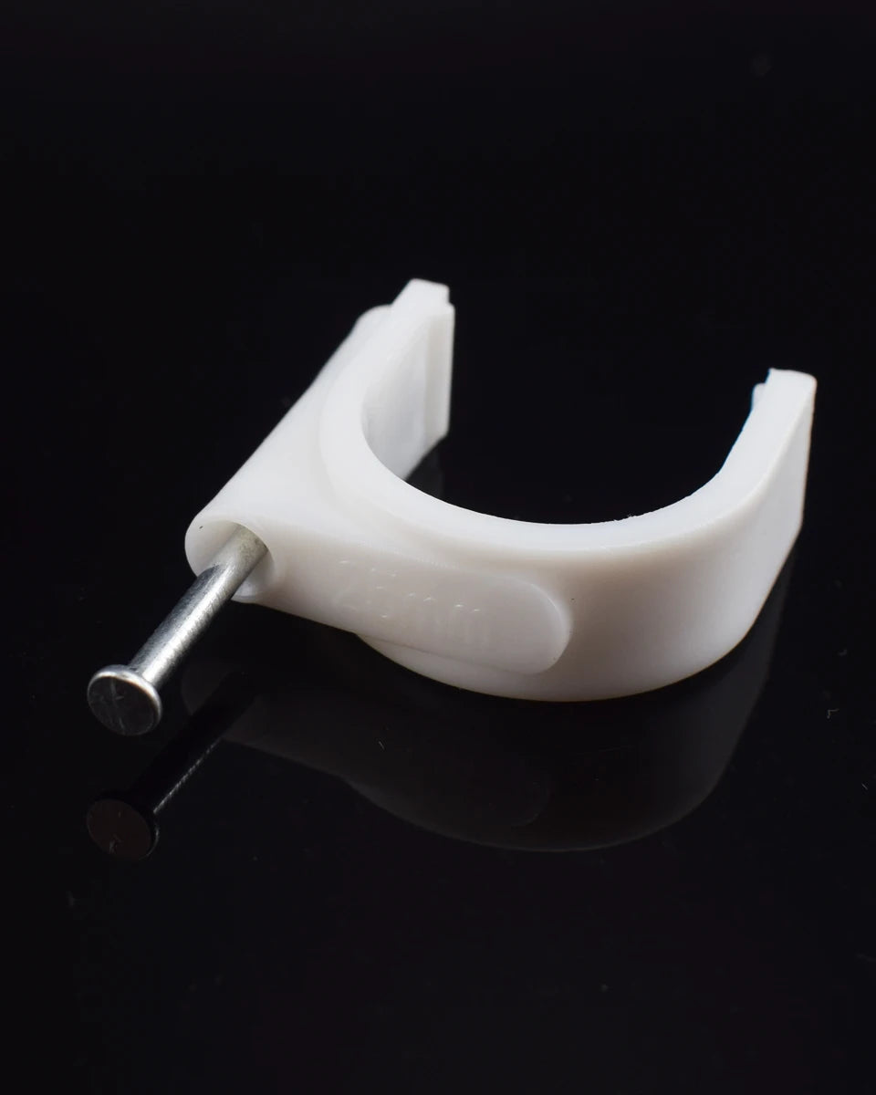 100pcs Cable Clips 4/6/8/10/12/14/16/20mm Cable Wire Clips Nail In Cable Clips Cable Tacks Coaxial Nail Clamps Nails For Cords