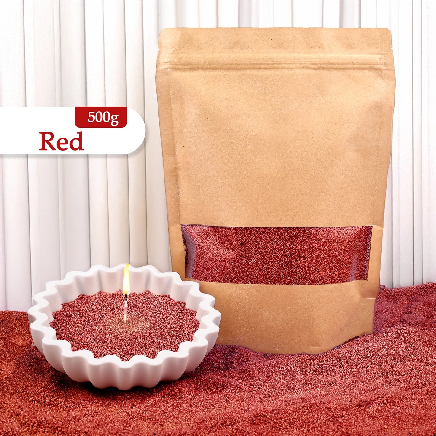 500/1000g Combustible Sand Wax Particles Natural Colorful Wax For DIY Candle Making DIY Decor Sand Painting Candle Dye Supplies