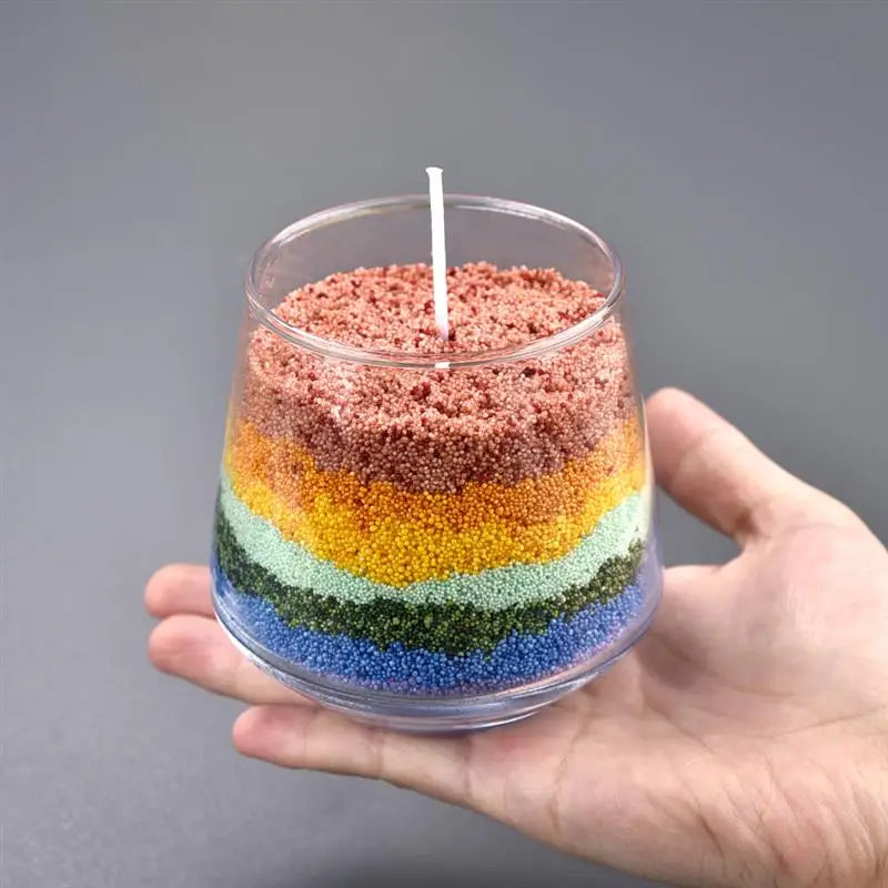 Sand Painting Wax Colorful Granular Pearl Wax DIY Candle Making Materials For Candle Handmade Supplies For Colour Sand Wax