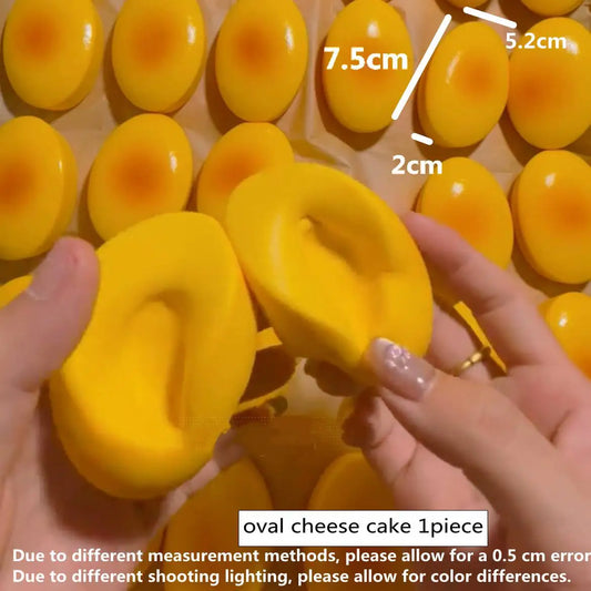 Squishy Cheese Cake Fidget Toys Slow Rising Squeeze Toys Soft Stress Relief Sensory Fidget Toy for Anxiety Squishy Toy for Adult