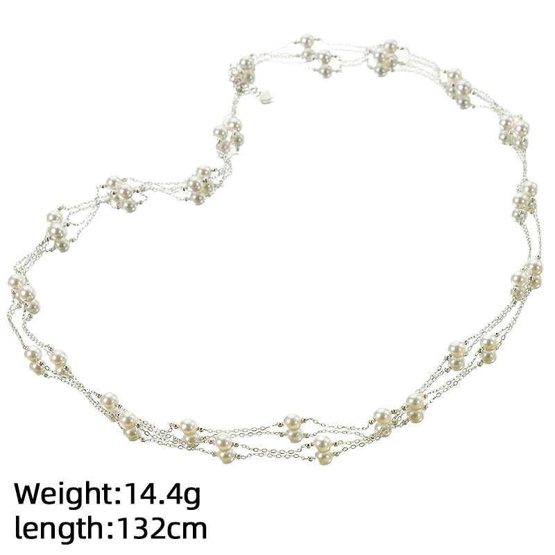 PearlSterling Silver Necklace Necklace