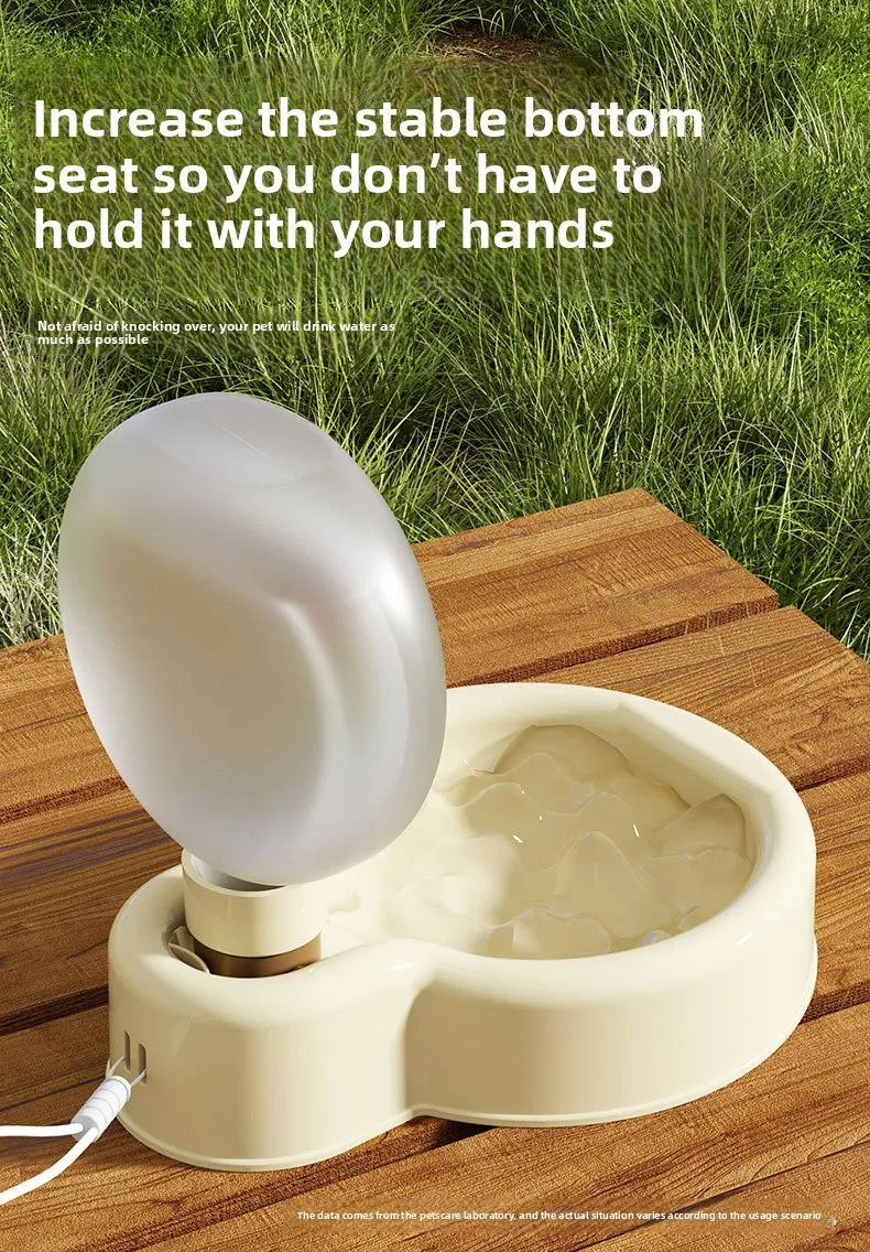 Bulb water bottle Pet Outing Water Cup Dog Portable Foldable Kettle Large Capacity Dog Bowl Out Drinking Water Feeder