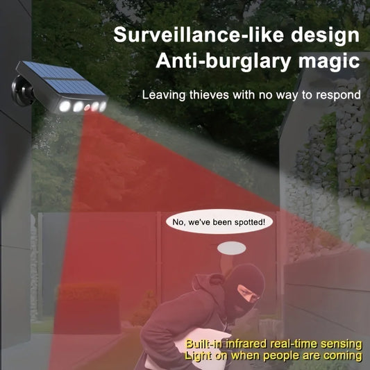 4 LED Powerful Solar Security Lights Outdoor Decor Sensor - Waterproof