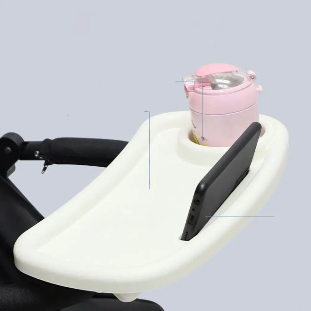 Snack Tray Baby Stroller Dinner Table Tray Baby Stroller Dinner Table Milk Bottle Cup Holder Cart Pram Snack Tray